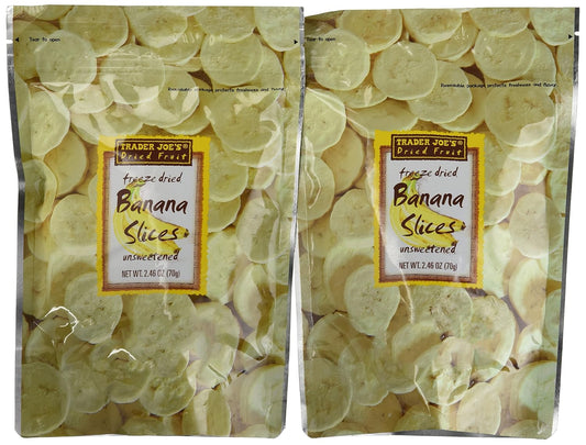 Trader Joe's Freeze Dried Bananas (2 Pack)
