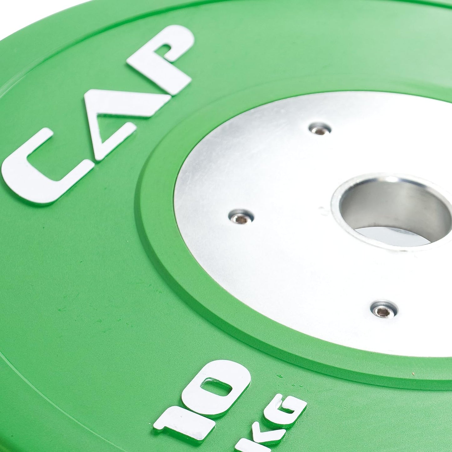 CAP Barbell Olympic Competition Rubber Bumper Plate with Steel Hub (Single), Compatible with 2-Inch Bars