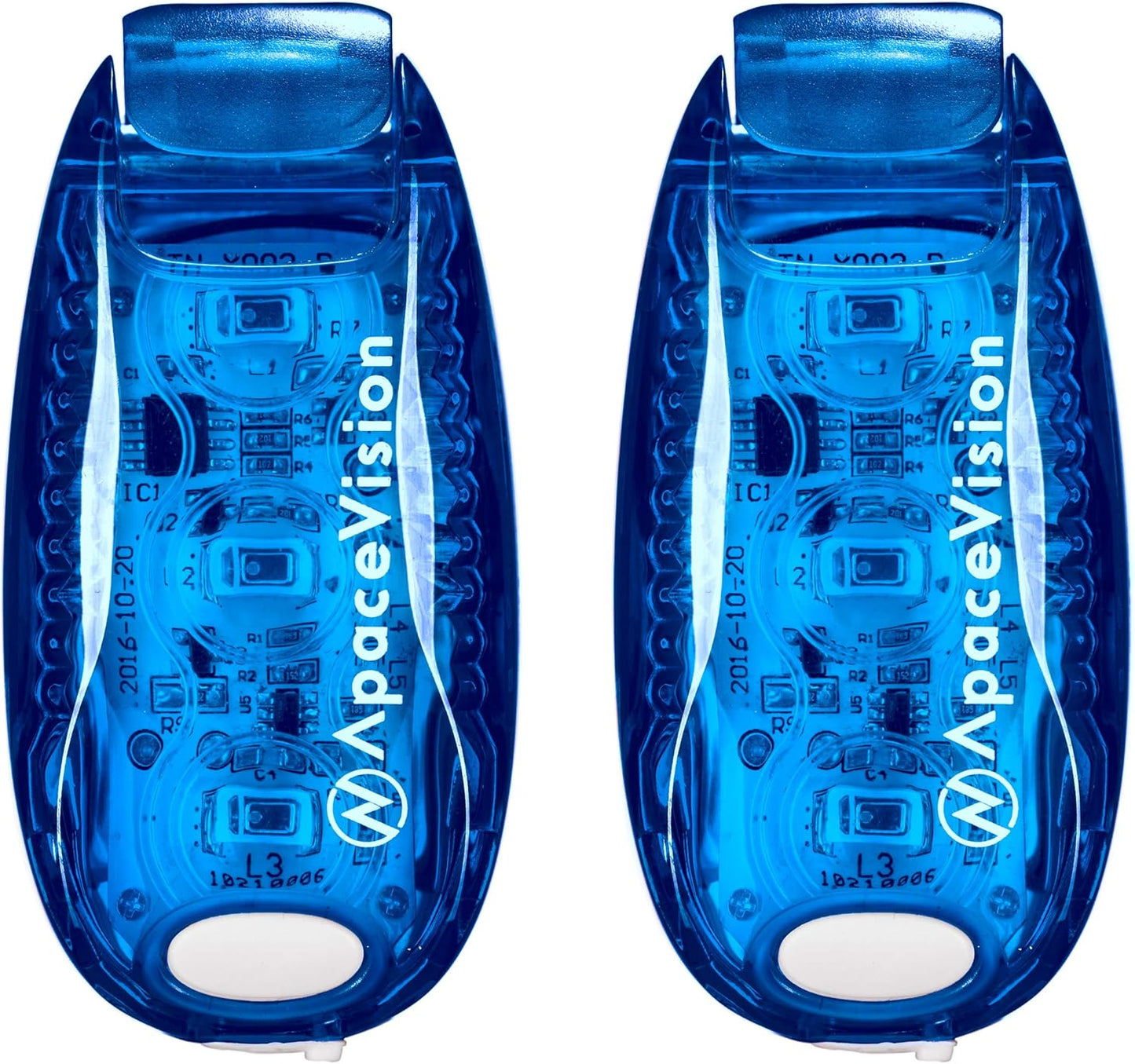 EverLightFX USB Rechargeable LED Safety Light (2 Pack) by Apace - Super Bright Bike Tail Light Works Brilliantly as Running Light for Joggers, Pets, Bicycle Strobe or Rear Clip On Lights