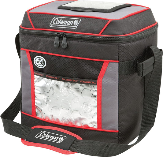 Coleman Soft Cooler Bag | Keeps Ice Up to 24 Hours | 30-Can Cooler with Adjustable Shoulder Straps | Great for Picnics BBQs Camping Tailgating & Outdoor Activities