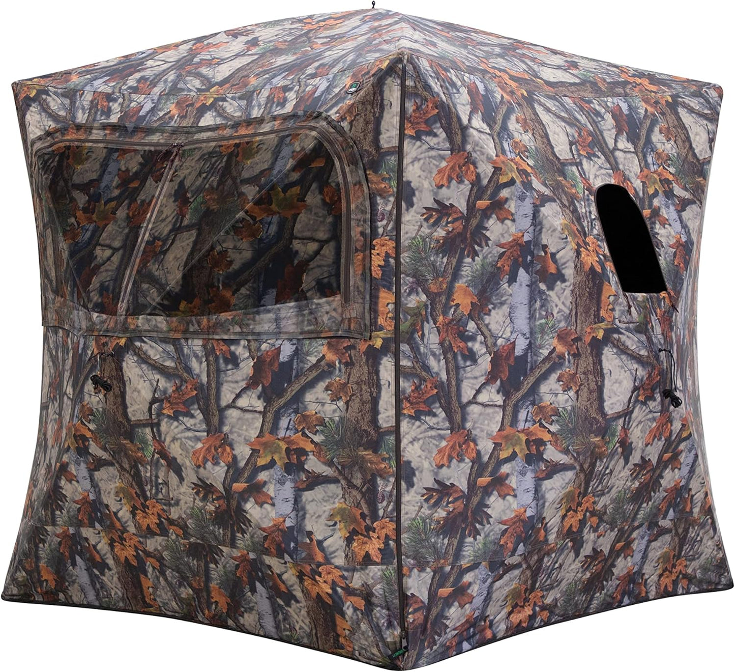 Barronett Blinds® Grounder 350, Portable Hunting Blind, Pop-Up Hub Blind, Huge Interior, Large Shooting Windows, 3-Person, Bloodtrail® Woodland, 80” x 90” x 90