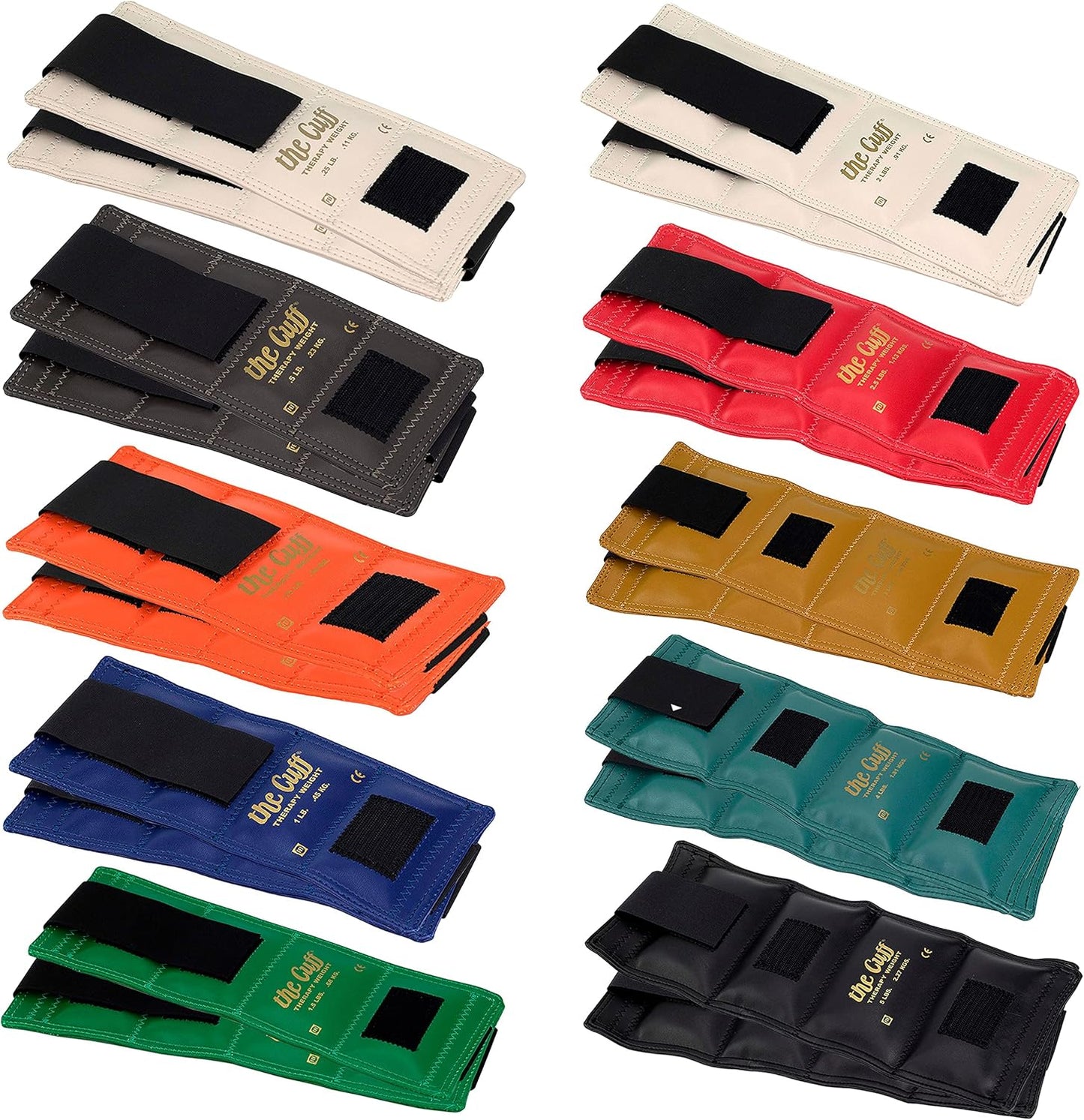 The Cuff Original Adjustable Ankle and Wrist Weight for Yoga, Dance, Running, Cardio, Aerobics, Toning, and Physical Therapy.