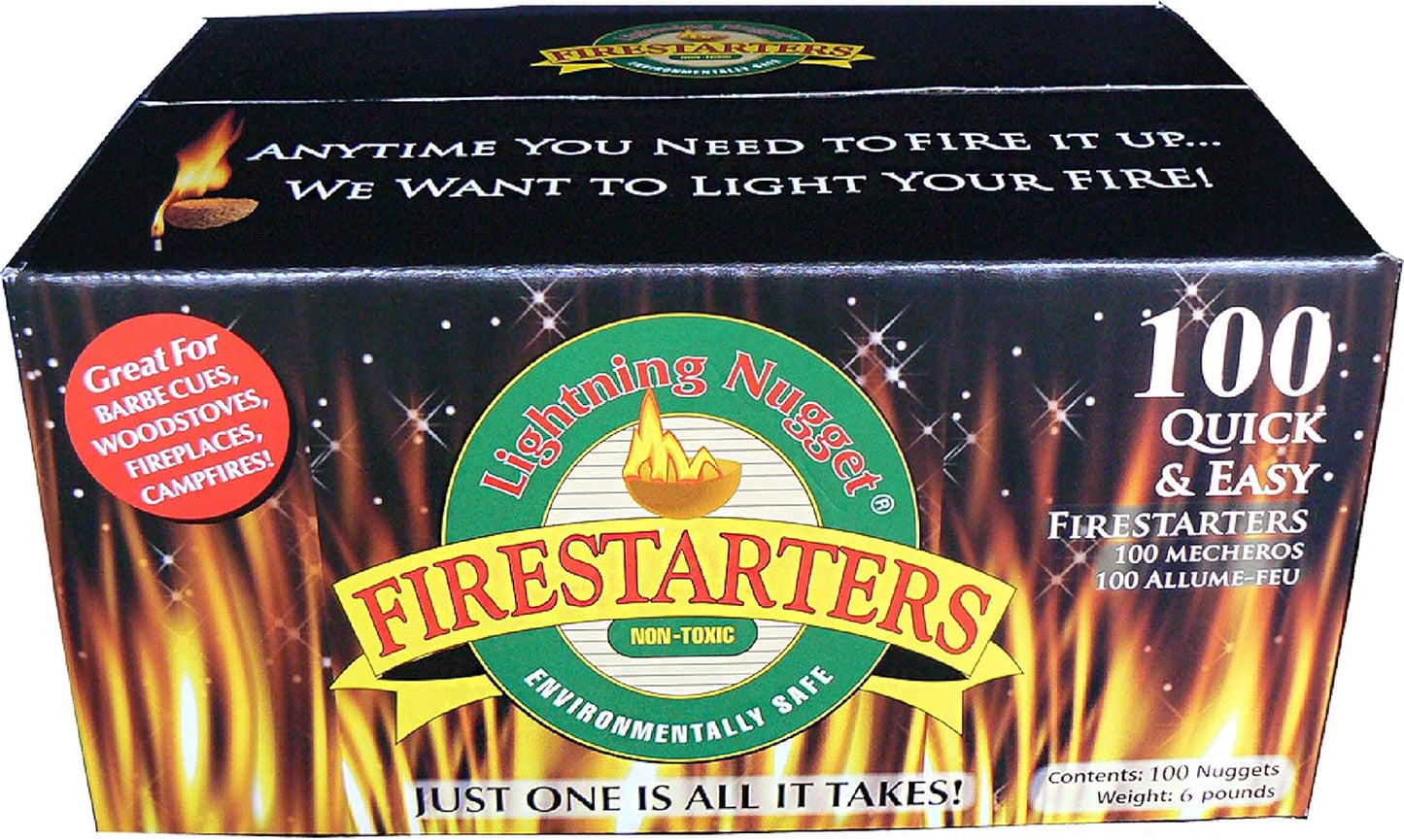 AN100-2 200 Count Fire Starters, Tan (Pack of 200)