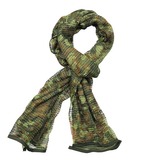 Luxns Sniper Veil Military Tactical Camo Scarf to Camouflage Head for Hunting Shooting Wargame Outdoor Activities/German Camo