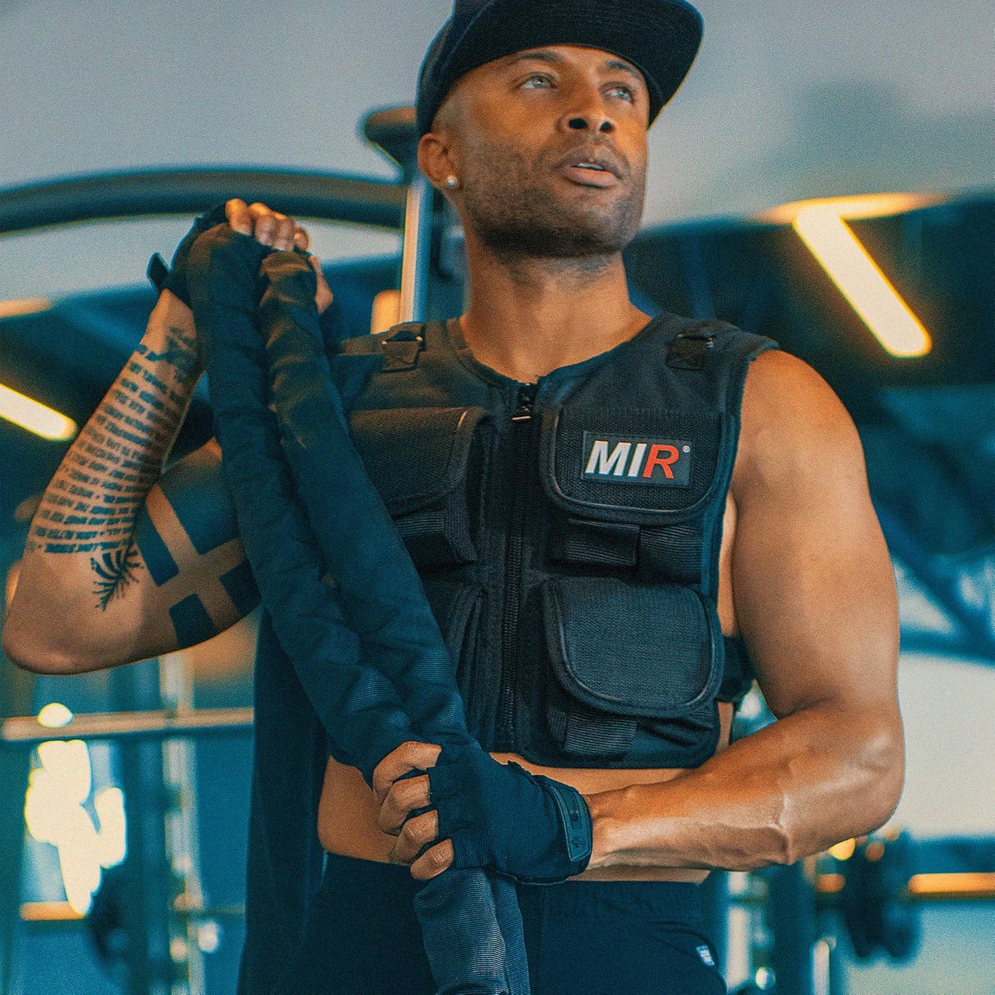 Weighted Vest for Men & Women - MiR Short Zippered 20-60lbs Iron Weight Training