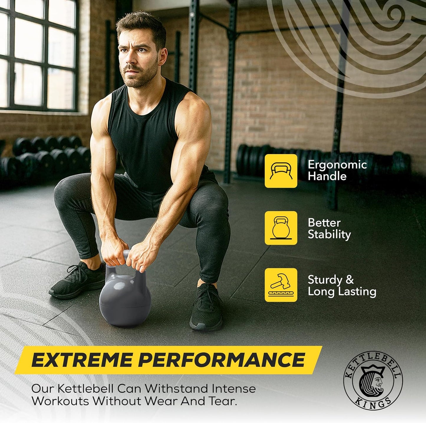 Adjustable Kettlebell Set 26-70 lb - Strength Training with Secure Lock & Durable Steel