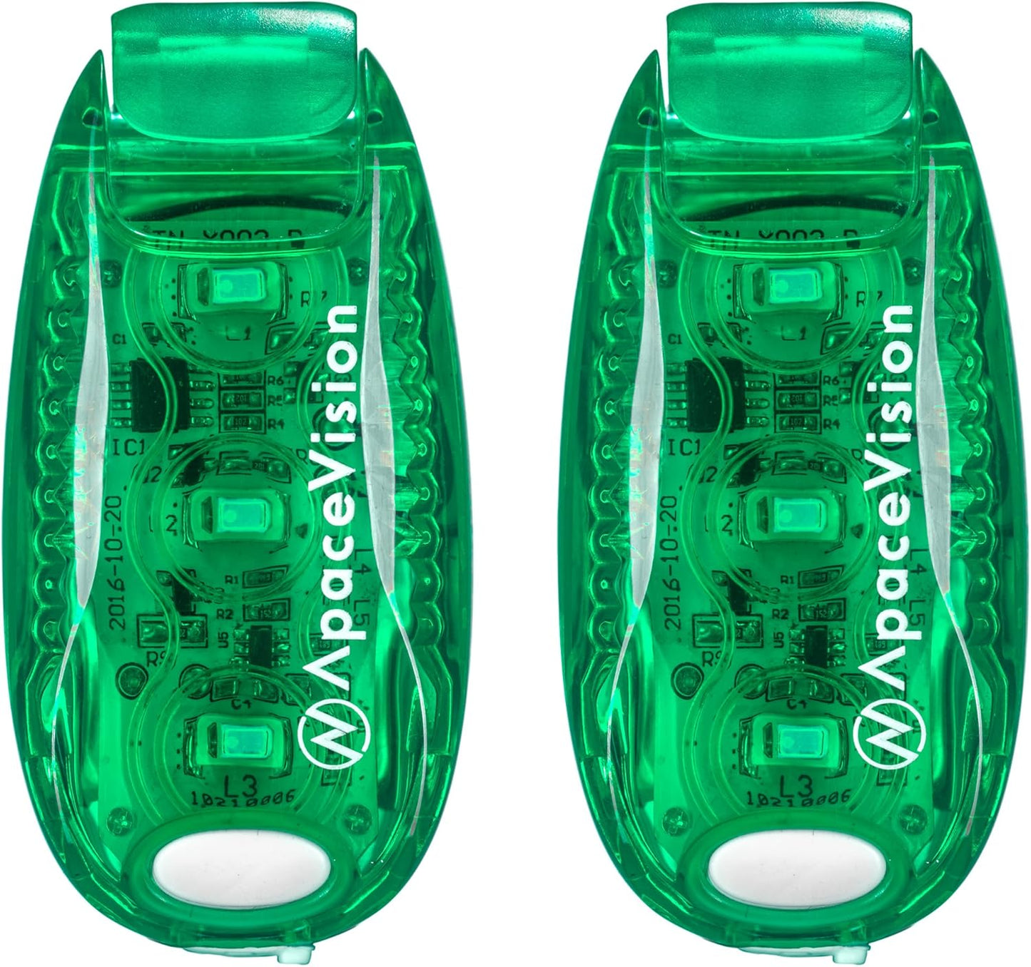 EverLightFX USB Rechargeable LED Safety Light (2 Pack) by Apace - Super Bright Bike Tail Light Works Brilliantly as Running Light for Joggers, Pets, Bicycle Strobe or Rear Clip On Lights