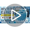 Kona Blue Ice Packs for Lunch Box - 2 lb Reusable Freezer Ice Pack Set of 4