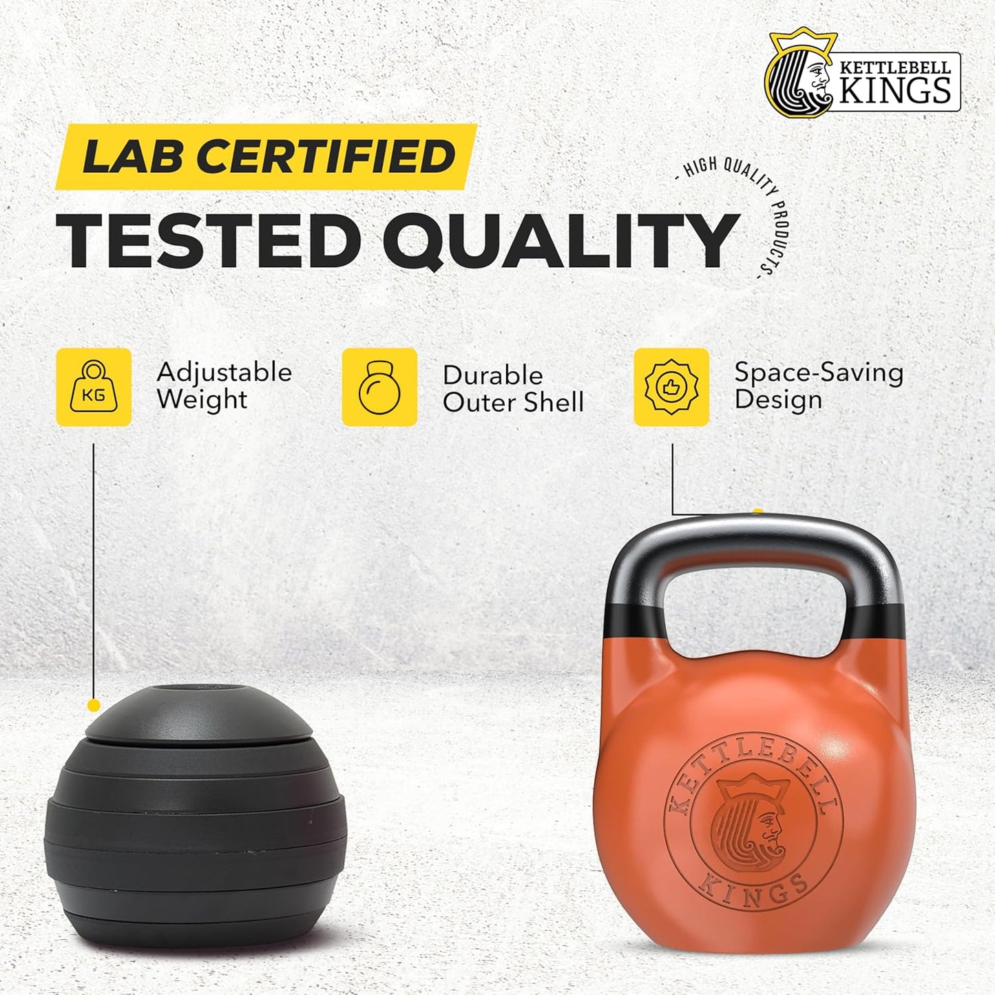 Adjustable Kettlebell Set 26-70 lb - Strength Training with Secure Lock & Durable Steel
