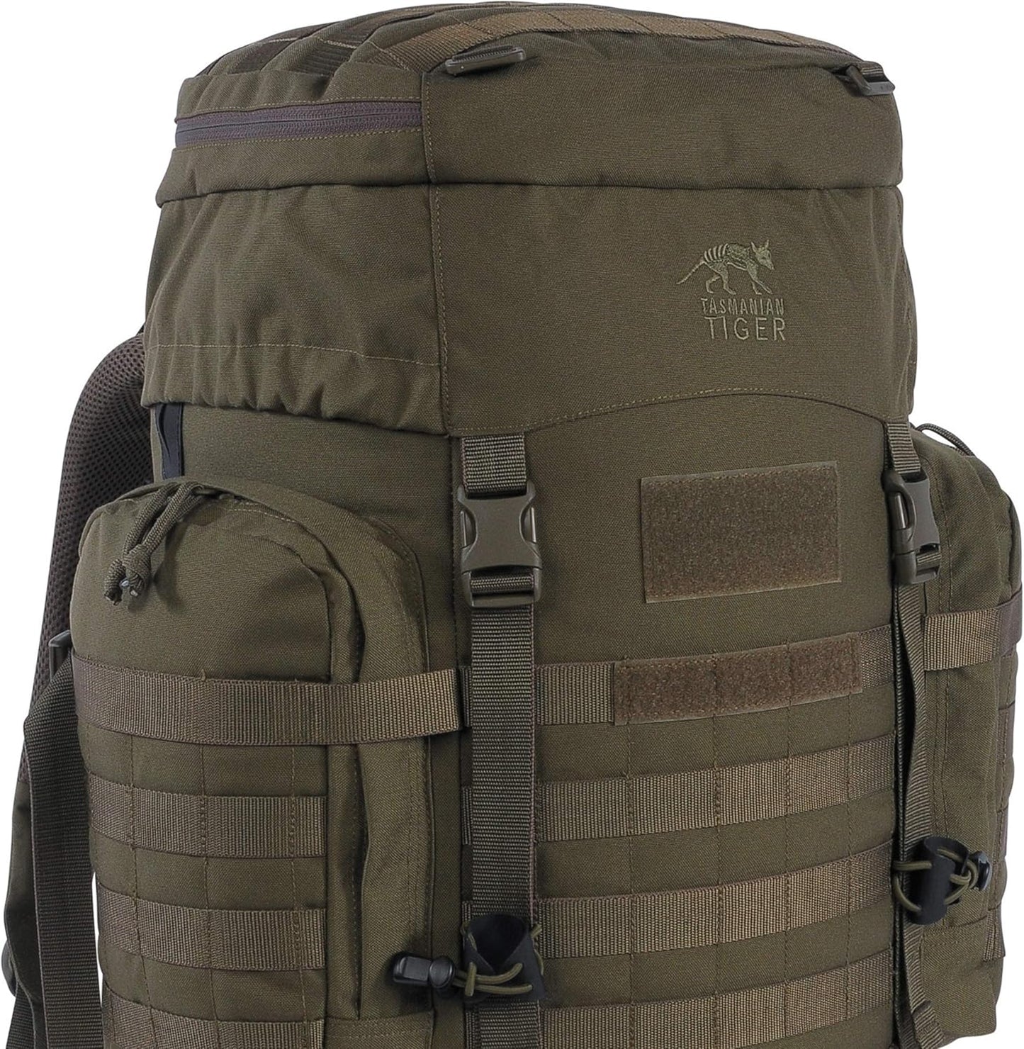 Tasmanian Tiger Raid Tactical Backpack MKIII - 52-Liter V2 Plus Carrying System with MOLLE System and Detachable Hip Strap, Black - 52 Liter