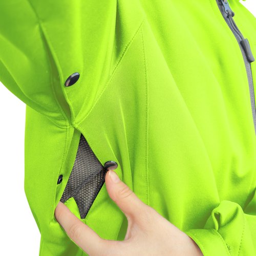 Wulibike Cycling Jackets for Womens Running Jacket Winter Thermal Reflective Hoodie Windproof Coat With 6 Pockets Black M