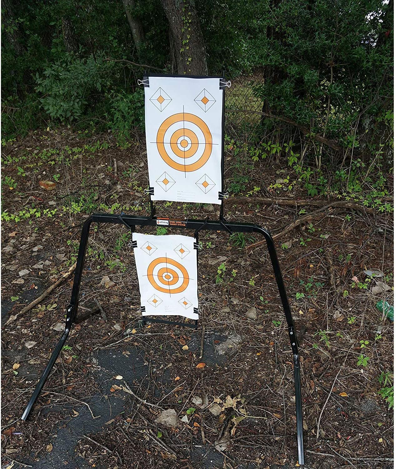 Viking Solutions Convertible Paper Target Holder/Gong Target Stand
