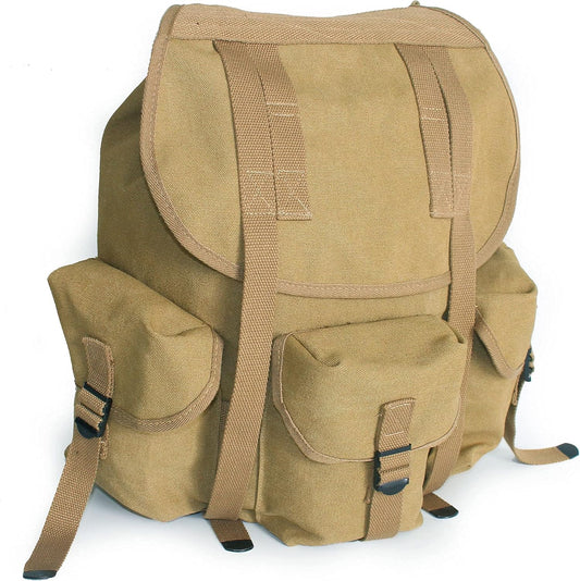 WW2 WWII US Military M14 Haversack Field Bag Backpack Canvas Khaki