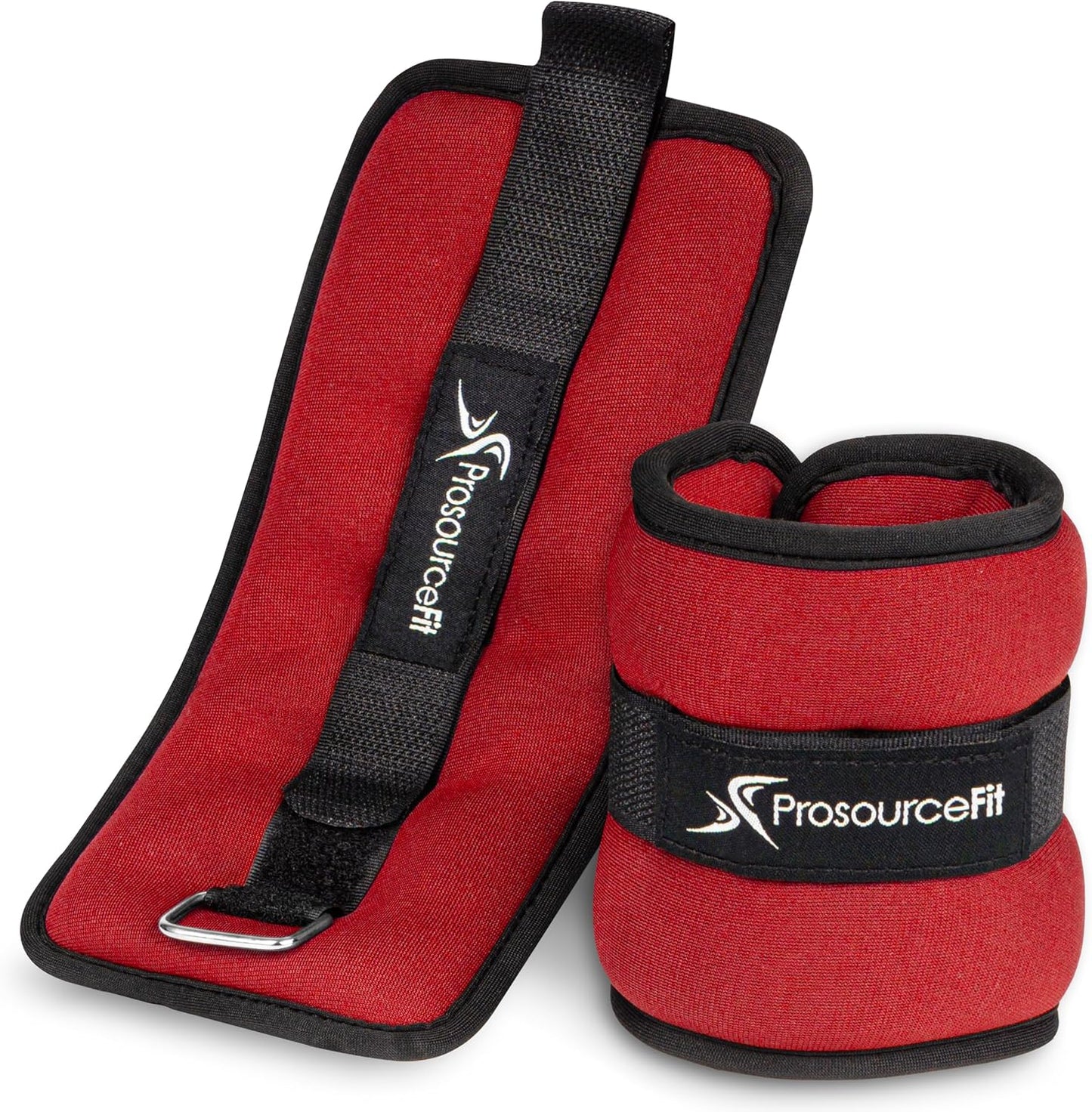 ProsourceFit Ankle/Wrist and Arm/Leg Weights Set of 2, Adjustable Strap 1 lb-5 lb, Adjustable Weight 15 lb, 10 lb, 7 lb for Men and Women
