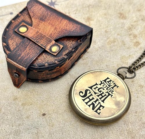 Compass Engraved Let Your Light Shine – First Communion Gifts for Boys & Confirmation Gifts for Teenage Boys | Baptism Gifts, Christian Catholic Gifts for Men | Inspirational Graduation Keepsake