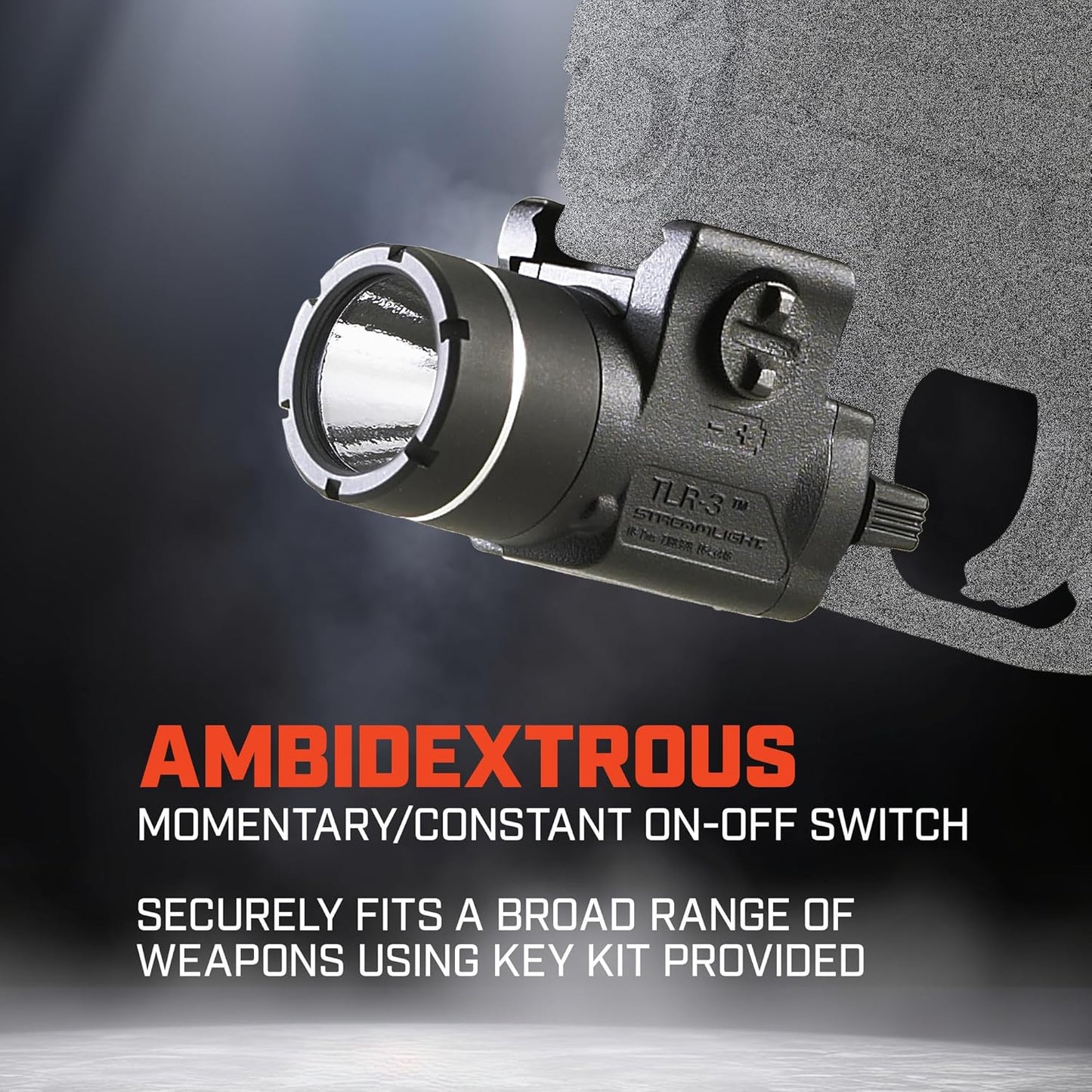 Streamlight 69222 TLR-3 170-Lumen Lightweight, Compact Weapon Mounted Tactical Light with H&K USP Full Size Clamp, Black