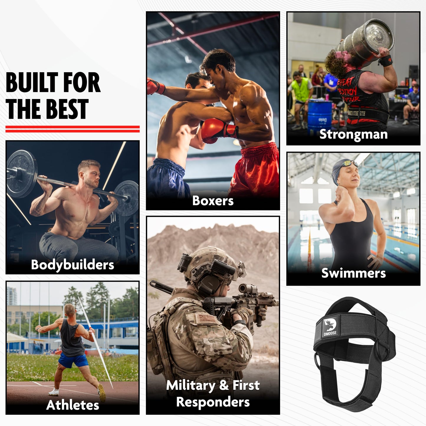 DMoose Ultimate Strength Combo - Neck Harness & Forearm Exerciser
