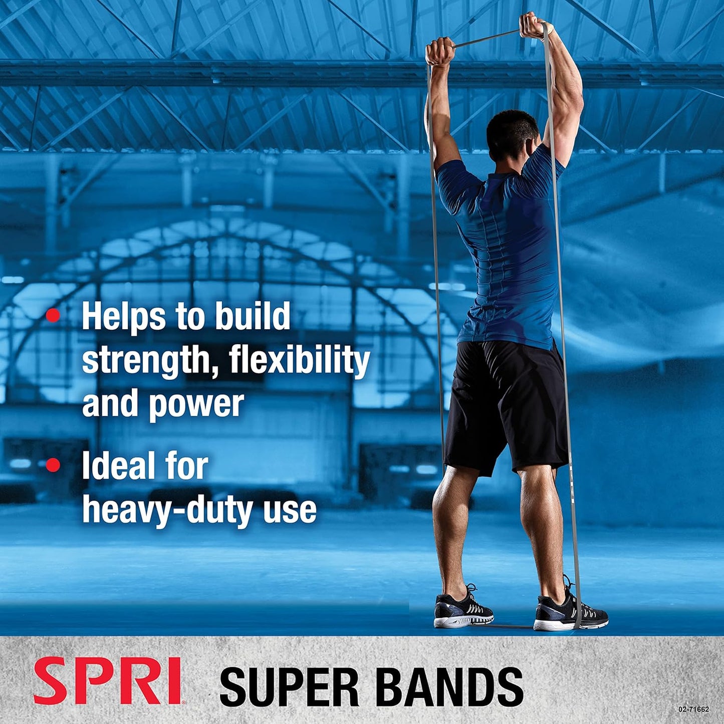 SPRI Superbands - Resistance Band for Assisted Pull-ups, Core Fitness, and Strength Training Resistance Exercises - Versatile Tool for Flexibility, Stamina, and Balance - 2.5", Purple