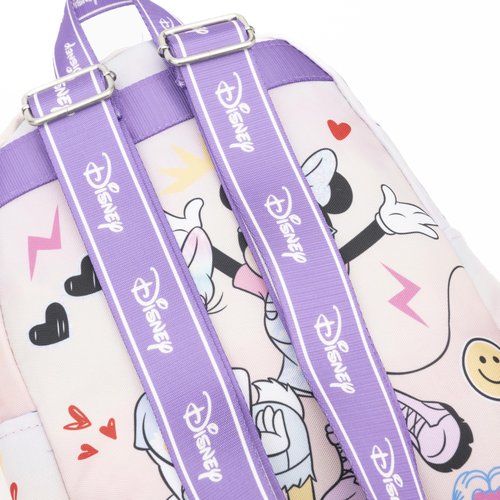 Daisy Duck Mini Backpack - Daisy Duck Small Backpack Backpack Bundle with 13” Daisy Duck Mini Backpack with Front Pocket, 26oz Water Bottle, More | Daisy Duck Backpack for Kids
