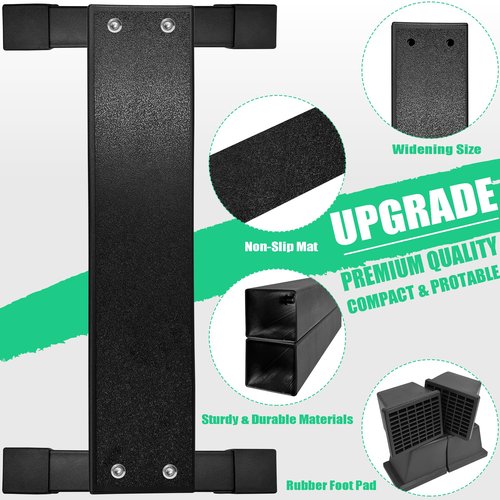Steel Calf Raise Bar, Standing Calf Raise Platform Machine, Calf Raise Block Rack for Calf Stretching, Squat, Foot Stretch (22 inch)