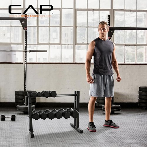 CAP Barbell 24" Utility Rack for Dumbbells, Kettlebells & Medicine Balls - Heavy-Duty Storage Solution