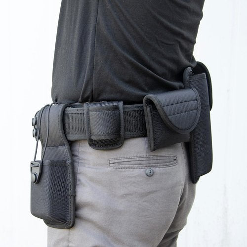 ZGJINLONG police Utility Duty Belt Rig police Molded Pouches Kit Tactical Security Guard Belt Modular Law Enforcement Military Equipment Belt 4 pack Belt Keeper
