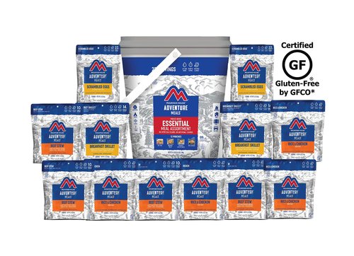 Mountain House Essential Bucket | Freeze Dried Backpacking & Camping Food | 22 Servings | Gluten-Free & Cooked Ground Beef | Freeze Dried Survival & Emergency Food | #10 Can | Gluten-Free