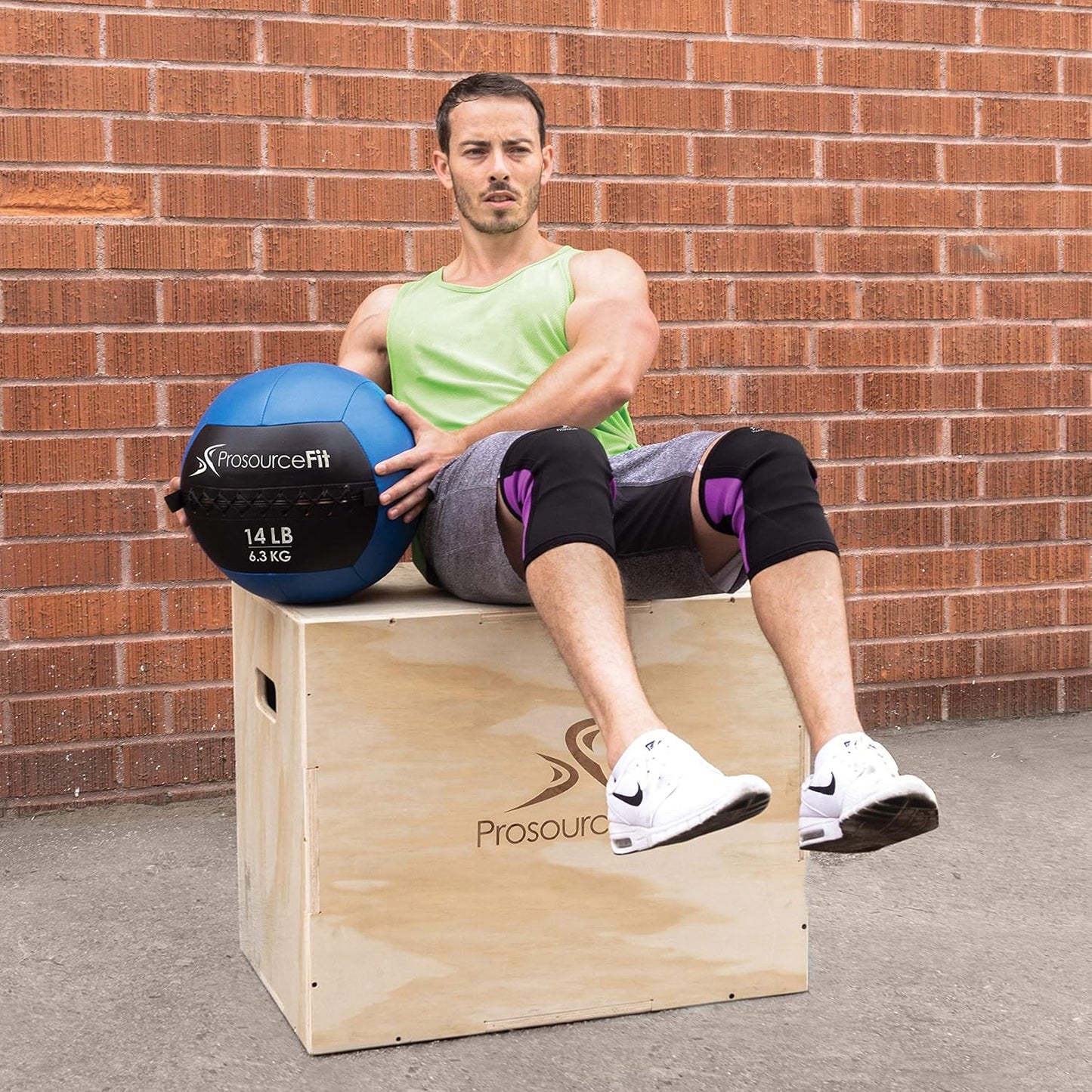 ProsourceFit Soft Medicine Balls, Wall Balls and Full Body Dynamic Exercises, Color-Coded Weights