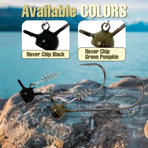 Reaction Tackle Stand Up Shaky Head Green Pumpkin 3/8
