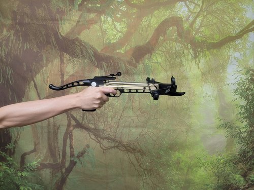 SAS Wrath 80 Pound Self-Cocking Pistol Crossbow Hunting Target Shooting (Metal with Bag+50 Premium Bolts)