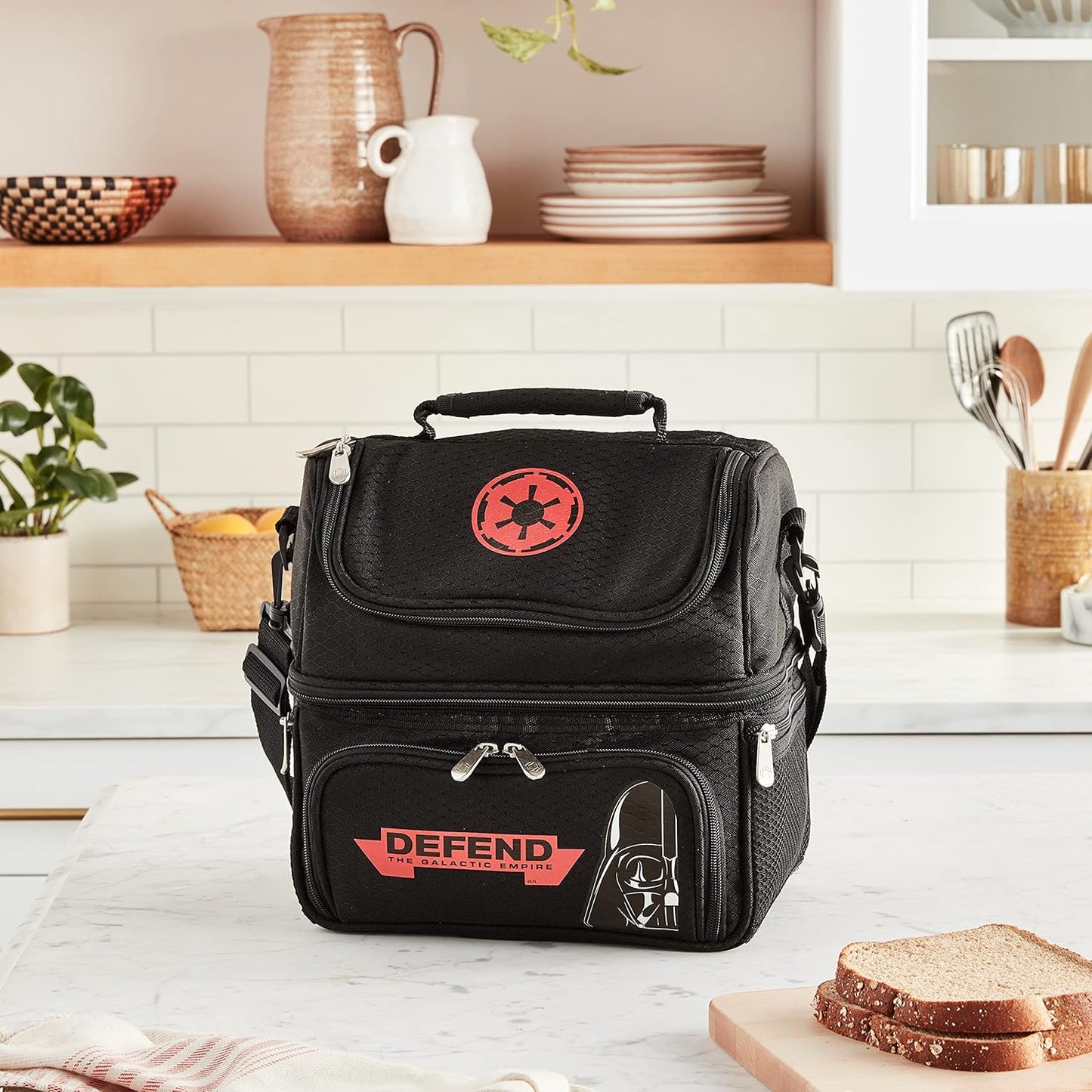 PICNIC TIME Coca-Cola Enjoy Coke Pranzo Lunch Bag, Insulated Lunch Box with Utensil Set, Lunch Cooler Bag, (Red)