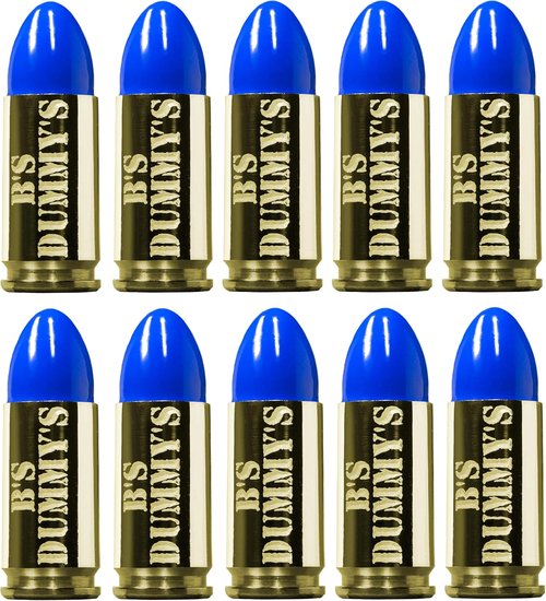 B's Dry Fire Snap Caps - A.K.A. B's Dummy's - Dummy 9mm Luger Training Caps (10 Pack)