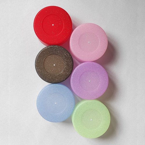 IOXXL 6Pcs Glitter Silicone Cup Boots for Water Bottle Fits Stanley/Owala/Hydro Flask/Simple Modern/Yeti, 2.8-3.1in Width Bottom Protector Cover Sleeve (6 Colors)