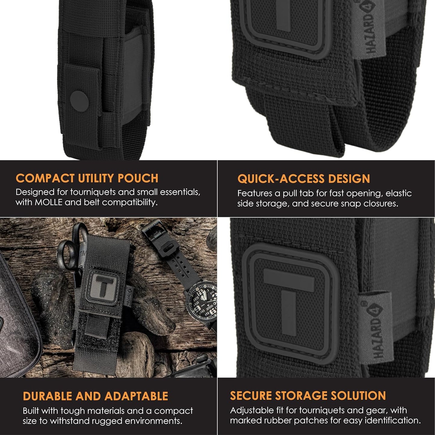Hazard 4 Tourniquet Storage/Molle Medical Pouch