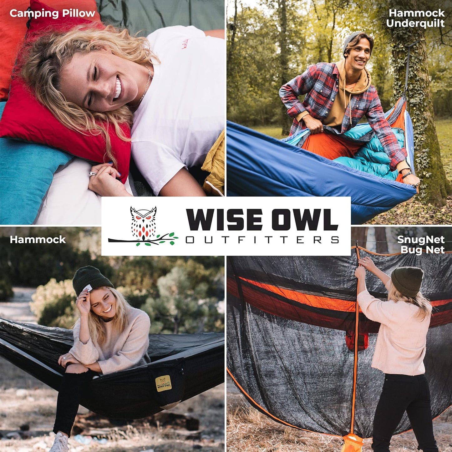 Wise Owl Outfitters Hammock Bug Net – Mosquito Net for Hammock, Lightweight Bug Netting for Camping, Hiking, Backpacking, Forest & Outdoor Use