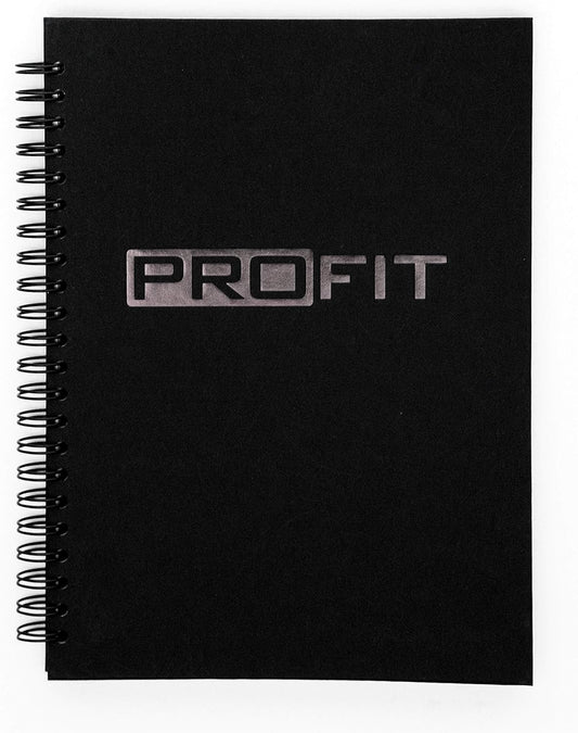 ProFit Fitness and Food Journal - Workout Log Book | Nutrition Journal | Food Tracker | Food Diary - Easy-to-Use A5 Exercise Diary / 6x8 Inches / 140 Pages / Undated (Hard Cover)