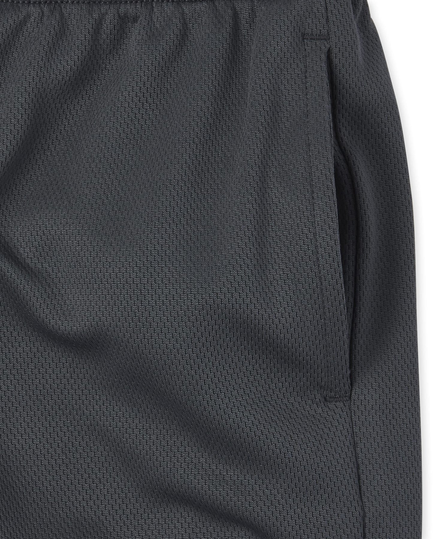 The Children's Place boys Mesh Performance Basketball Casual Shorts, Black/Charcoal 2 Pack, Large US