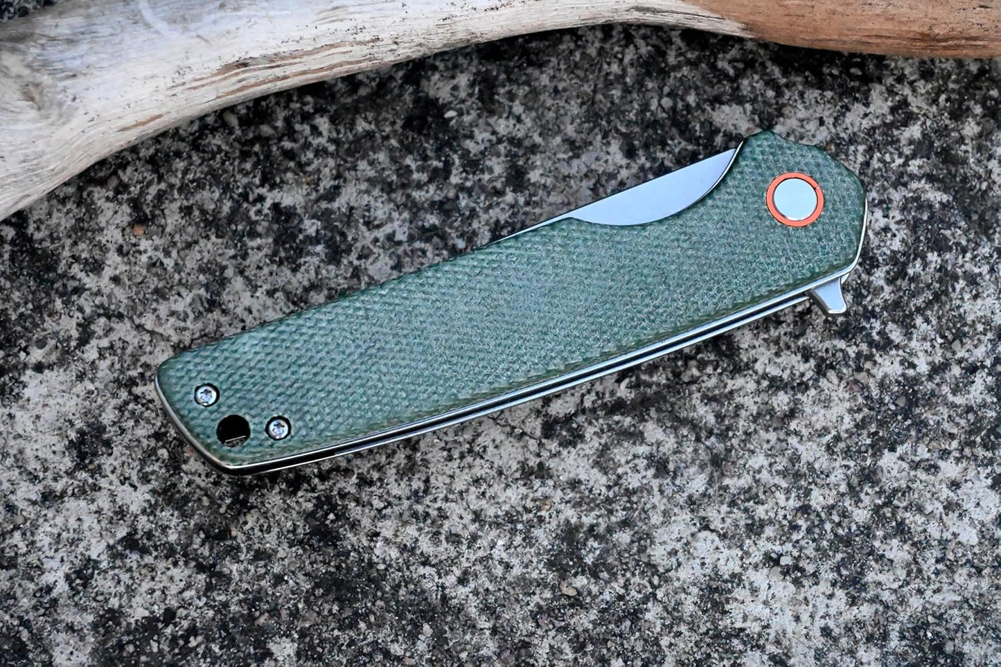 YAK & YETI Premium Micarta Handle Folding Knife- Everyday Carry Knife for Men and Women - Indoor or Outdoor-Camping and Hunting knife-D2 steel Blade #2