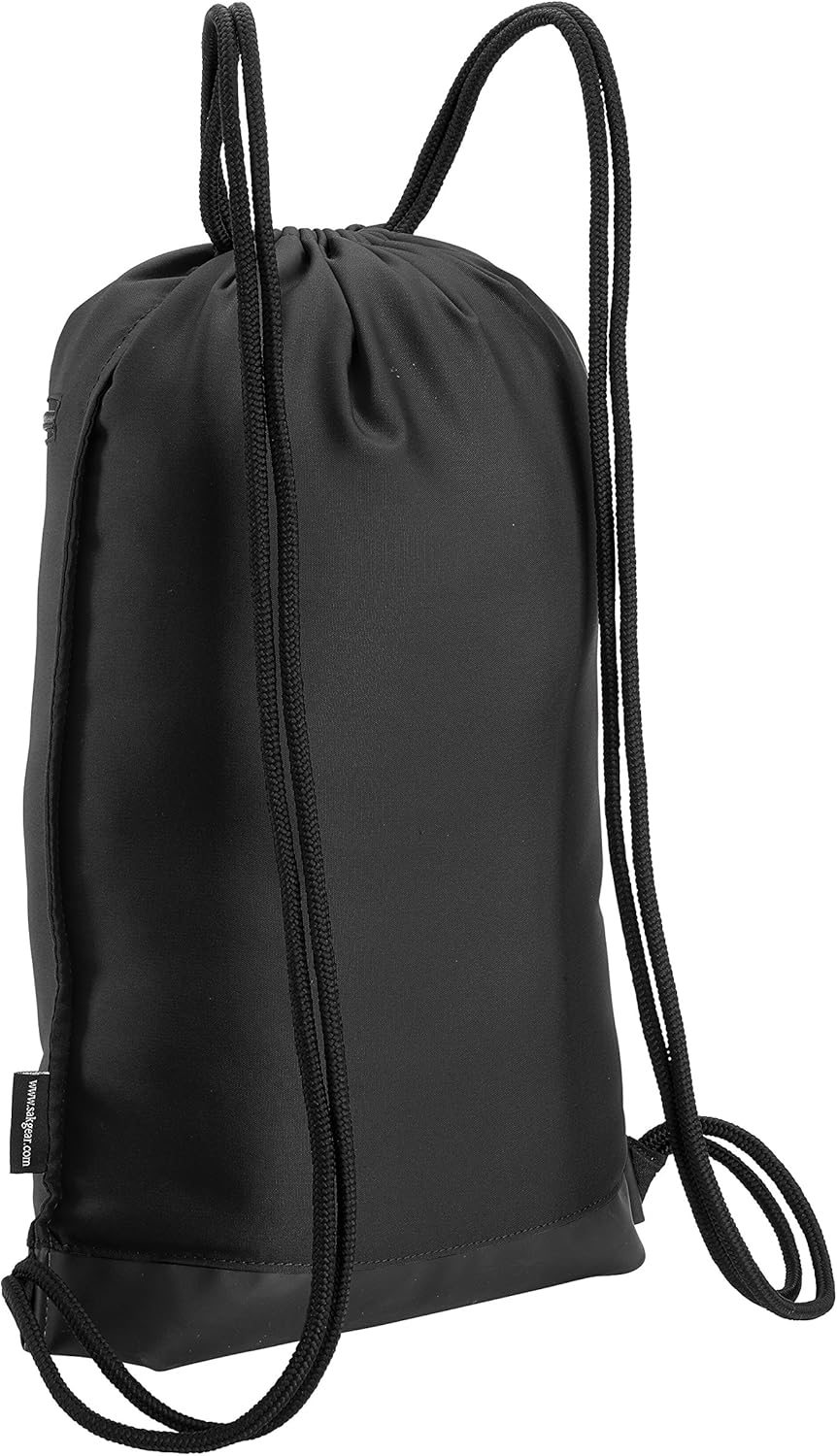 Skog Å Kust GymSak | Patented 2-in-1 Drawstring Cinch Bag with Removable Waterproof Dry Bag | Red