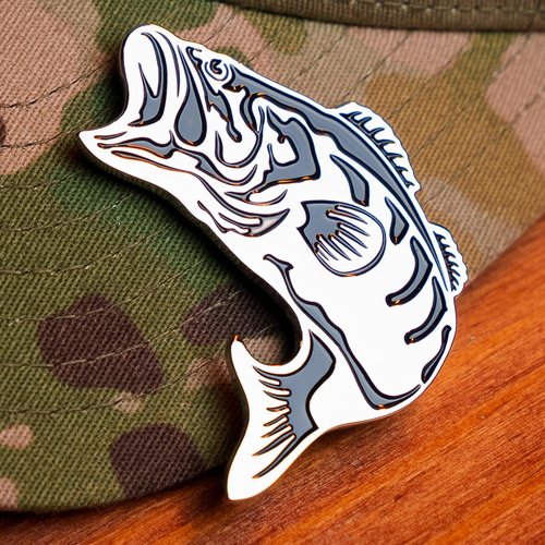 Bass Fish Hat Clip Bottle Opener - Angler's Delight Cap Accessory - Perfect for Fishing Adventures and Gifts