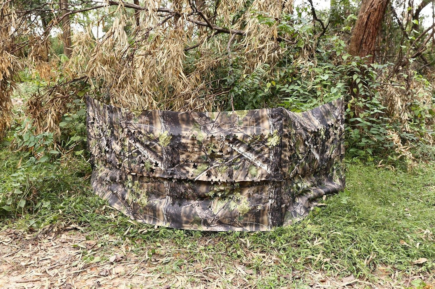 AUSCAMOTEK Ground Blind 5×10 Feet Turkey Duck Deer Blinds Hunting Camouflage Height Adjustable