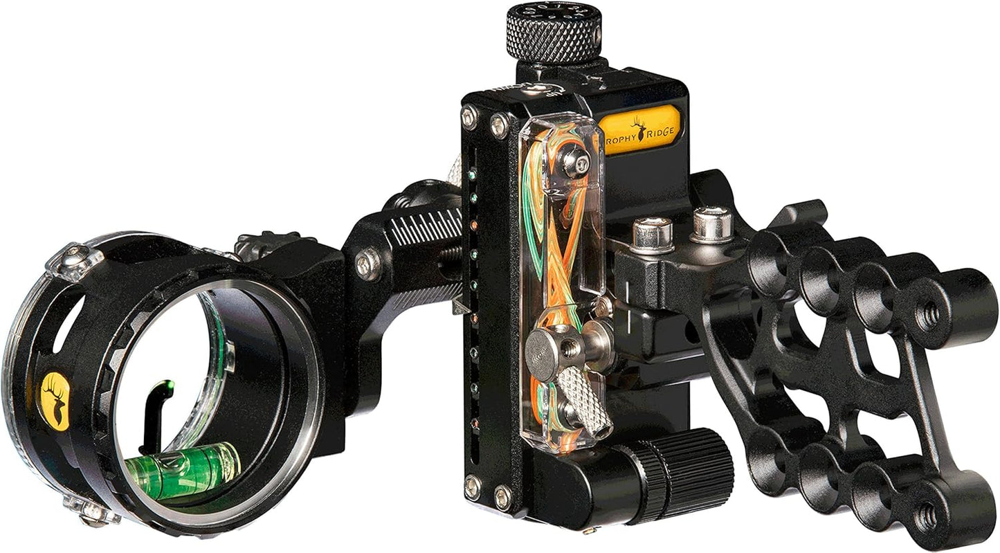 Trophy Ridge React One Pro Bow Sight - 100 Yards Accuracy, Tool-less Adjustments & 2nd/3rd Axis Leveling