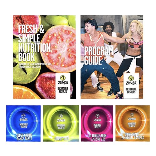 ZUMBA Toning Sticks & Weight-Loss Dance Workout DVDs and Guides Value Pack