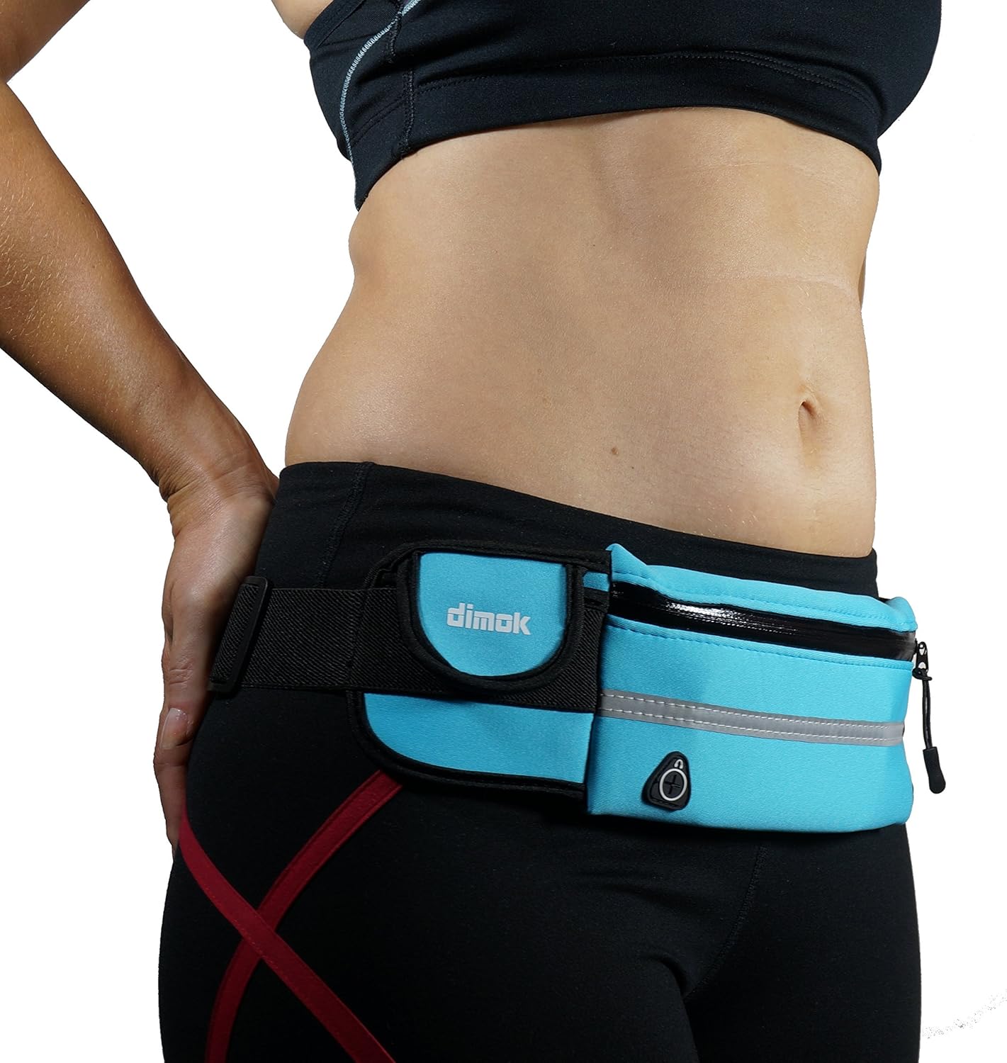 Running Belt Waist Pack - Water Resistant Runners Belt Fanny Pack for Hiking Fitness – Adjustable Running Pouch for Phones iPhone Android