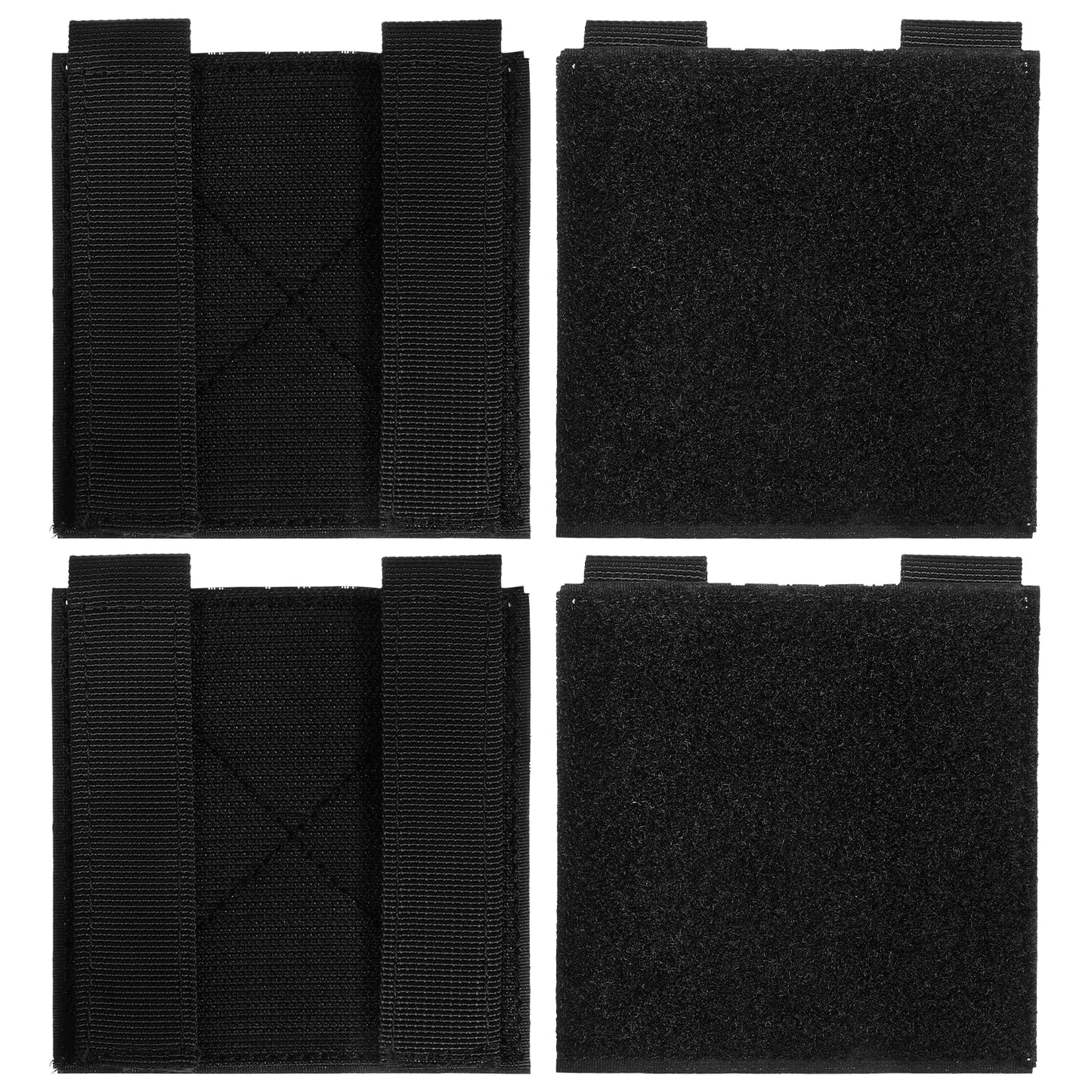 4pcs 4'' X 4'' Badges Tactical Moller Hook and Loop Moller Panel, Moller Patch Panel Hook&Loop for Patch Display Board