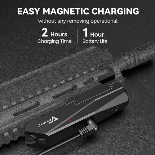 VOTATU P9L-G Tactical Light Laser Combo - 1600 Lumens LED & Green Laser Sight for Picatinny Rails with Magnetic Charger and Momentary/Constant-on Switch