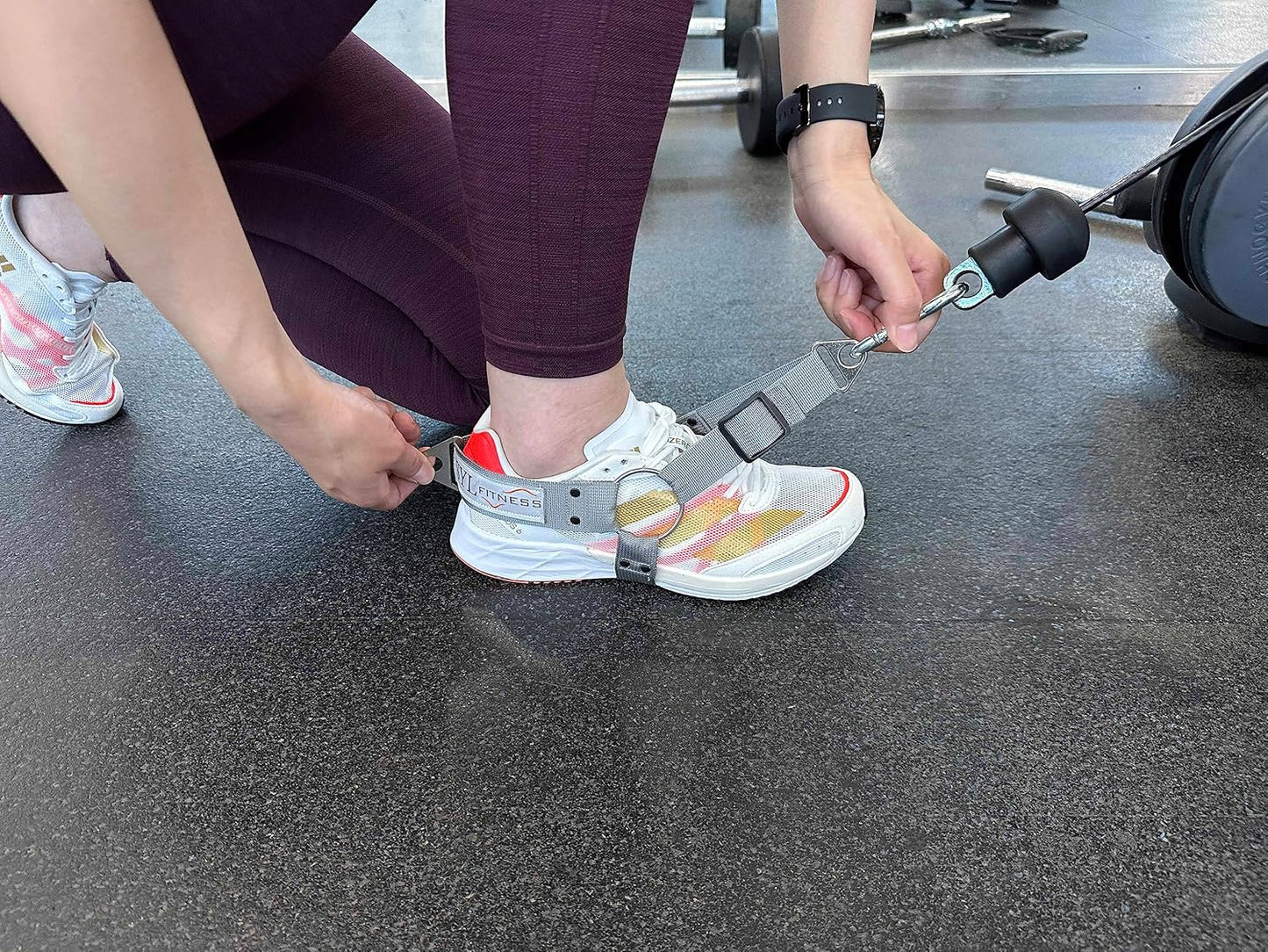 Glute Workout Kickback Strap – Booty Building and Workout Trainer – Home and Gym Leg Resistance Booty Bands for Cable Machines