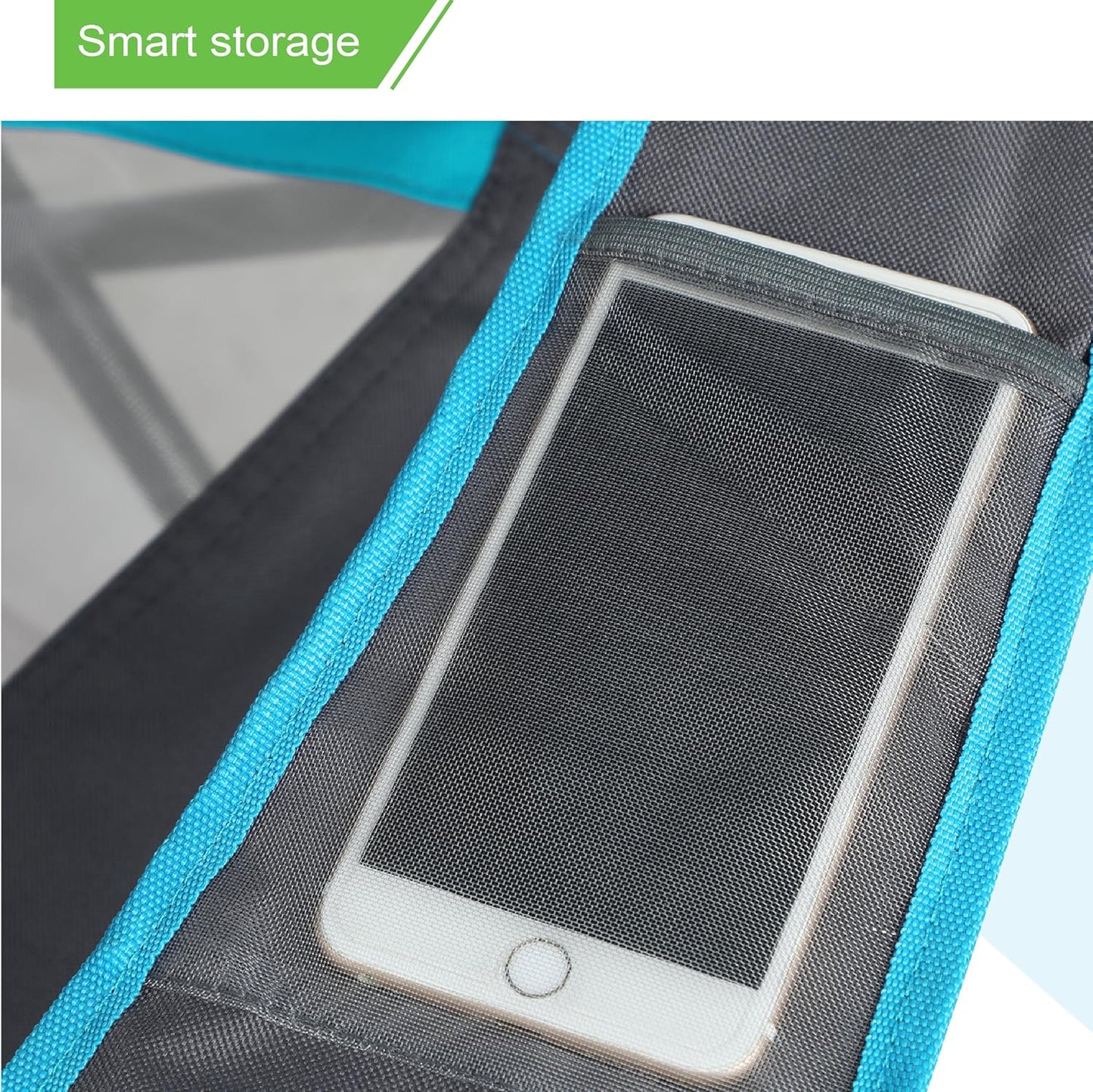 ALPHA CAMP Heavy Duty Canopy Lounge Chair Sunshade Hiking Travel Chair with Cup Holder