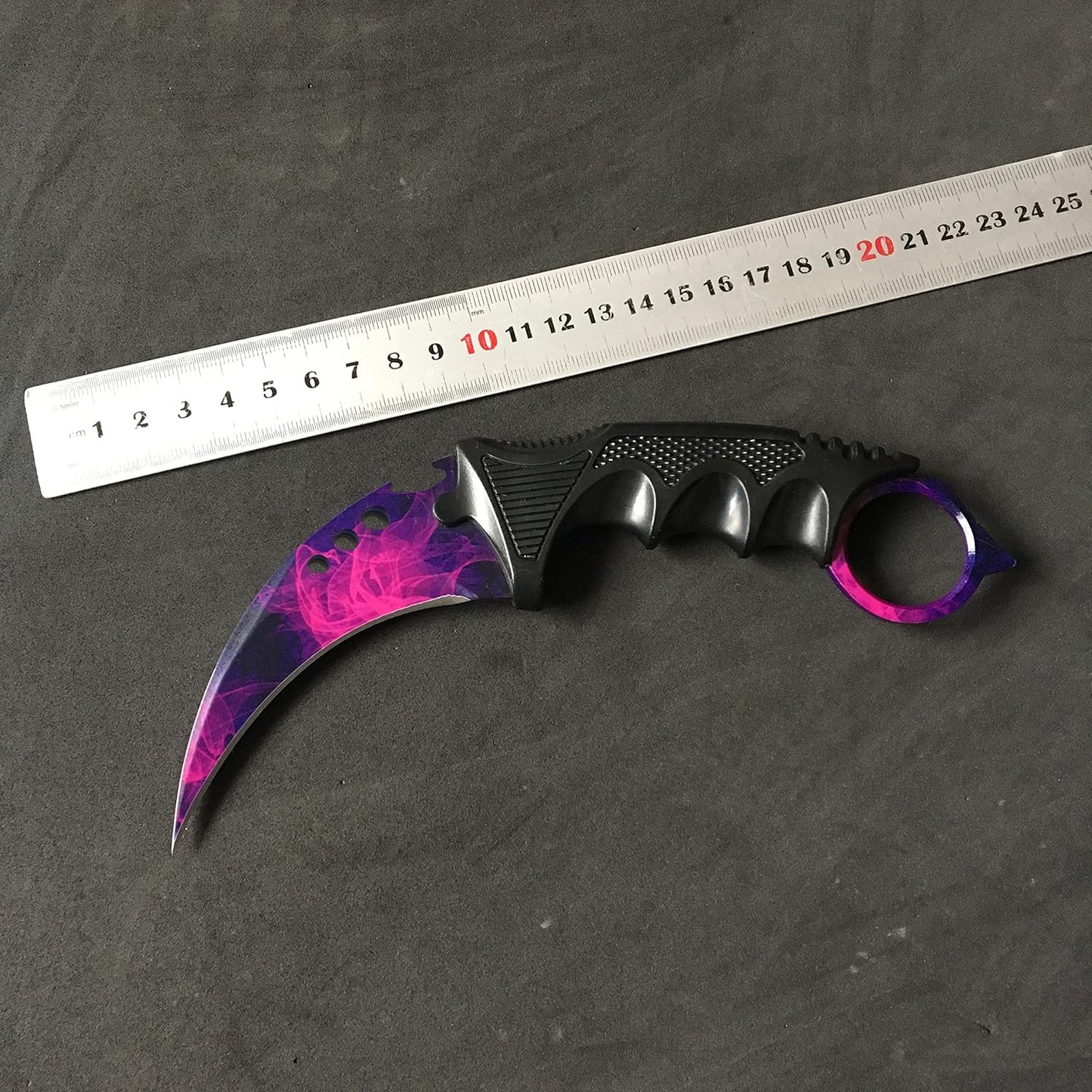 Andux Karambit with Holes Camping Hunting Tool with Cord ZD-02 (Grass Green)