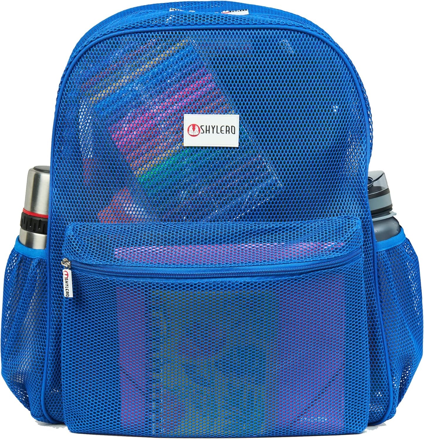 SHYLERO Mesh Backpack XXL (36L) - Lightweight Heavy-Duty Clear Backpack Made of Reinforced 3D Mesh - H19.6 xW15 xD7